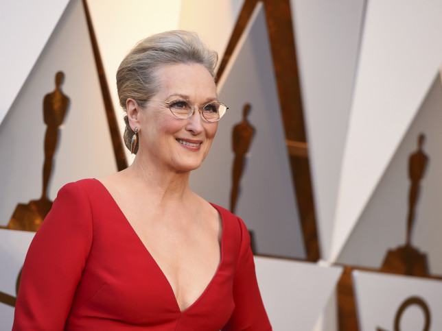 Meryl Streep con mauqillaje de noche de piel madura